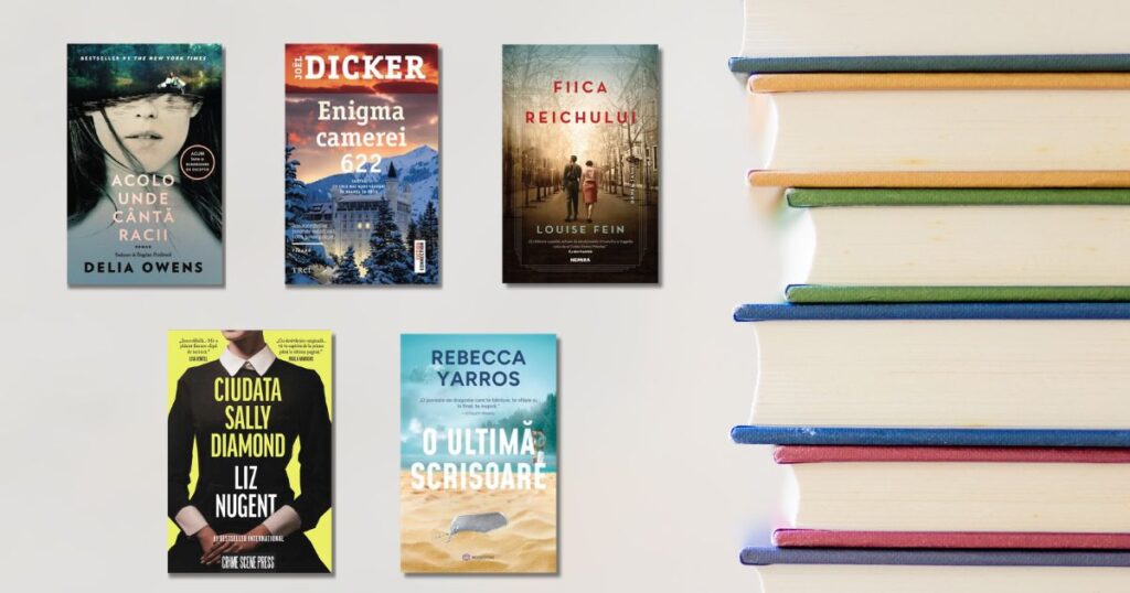 Cinci cărți recomandate de Lectură la Cafea: Acolo unde cântă racii, Enigma Camerei 622, Fiica Reichului, Ciudata Sally Diamond și O ultimă scrisoare